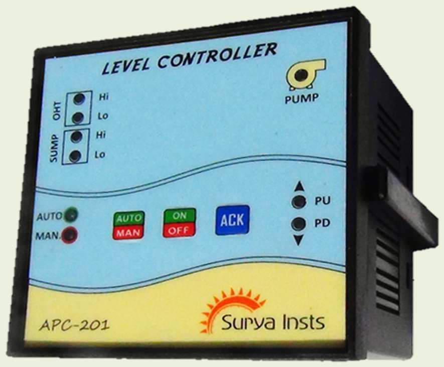 APC-201 pump controller with sump-low interlock