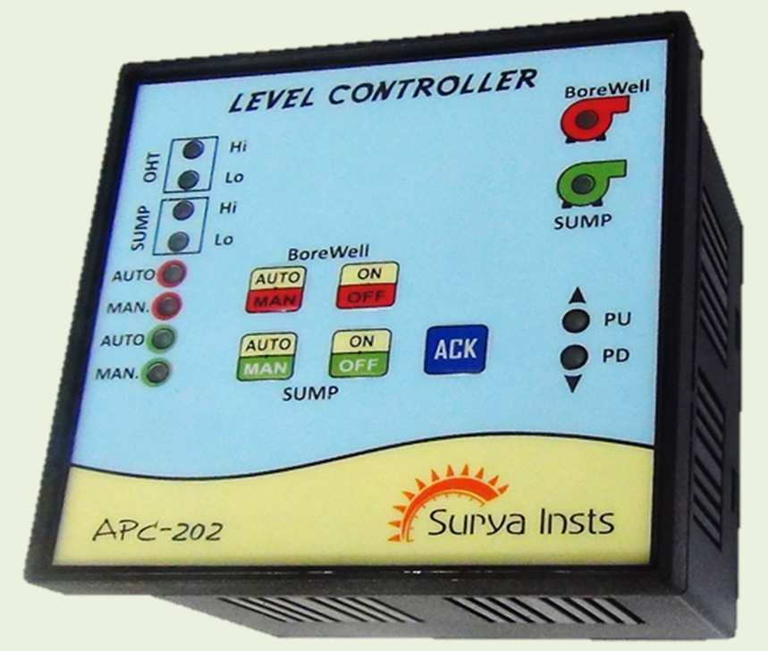 APC-202 dual-pump controller with sump-low interlock